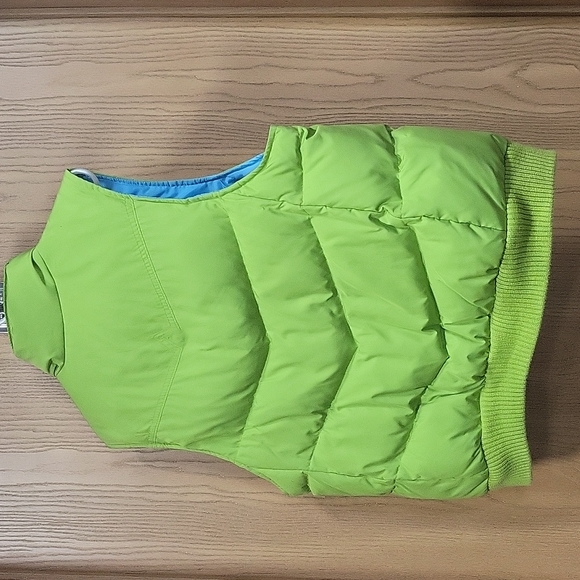 Gap Y2K 90s green down snap front puffer vest - Picture 5 of 7